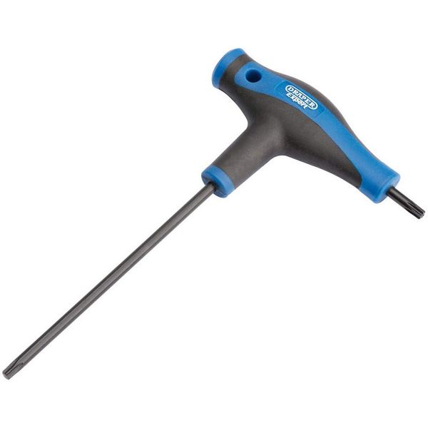 Draper 33899 Expert Tx-Star T20 T-Handle Key, Blue