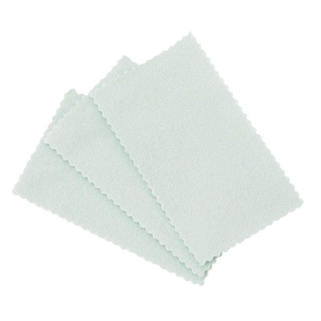 MUJI Precious Metal Polished, Cotton, Pack of 3, 2.2 x 3.7 inches (55 x 95 mm)