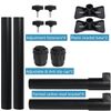 Undermount Sink Brackets, 2PCS Adjustable Brackets Undermount Sink Support, Stainless Steel Repair Kit Support System for Undermount Sink