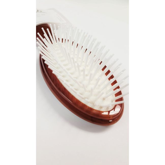 Janeke Small Oval Pneumatic Brush - Brown