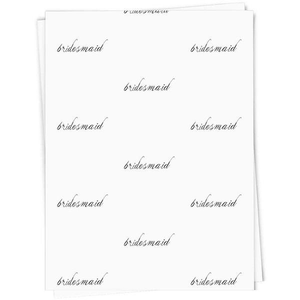 A1 'Bridesmaid' Gift Wrap/Wrapping Paper Sheet (GI00106961)