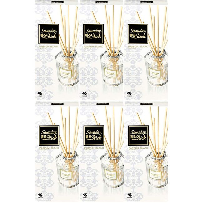 [Bulk Purchase] Sawaday Scented Stick Deodorizing Air Freshener Main Unit Parfum Blanc 2.4 fl oz (70 ml) x 6 Packs