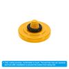 PATIKIL Camera Shutter Button, 3 Pack Soft Shutter Release Button Pure Copper Camera Button Concave Suitable for Nikon for Fujifilm for Leica DSLR/SLR Camera, Yellow