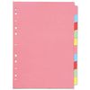 Q-Connect A4 Subject Divider Multi Punched (Pack of 3)