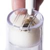sourcing map Bee Queen Marker Bottle, Plastic Portable Queen Bee Cage Beekeeper Tool for Beekeeping Equipment Red