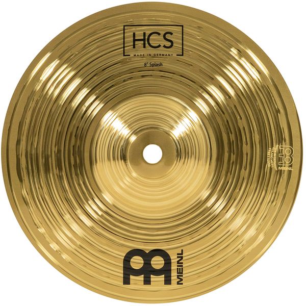 Meinl Cymbals HCS Splash Cymbal 8 inch (Video) for Drum Set (20,32cm) Traditional Finish Brass, Made in Germany (HCS8S)