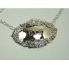 New Sterling Silver Grapes Decanter/Wine Label - Gin - Boxed
