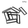 sourcing map 8Pcs DIP IC Chip Socket Adapter, 2.54mm Pitch 40 Pin Gate Soldering Flat Circuit Chip