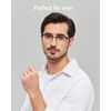 ANRRI Blue Light Blocking Glasses Light Frame Eyeglasses Gaming Computer Glasses