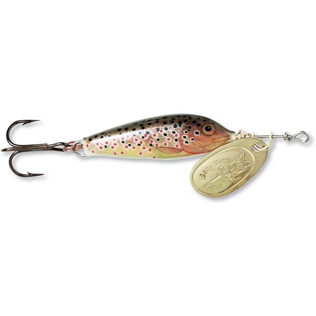 Blue Fox Vibrax Minnow Spinner, 3/16-Ounce, Brown Trout/Gold