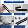 Floor Cable Cover 4ft Black Wire Cover For Floor Prevent Cable Trips & Protect W