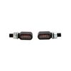 HIGHSIDER Motorrad LED Blinker Little Bronx, E-geprüft, (2er-Pack) (Schwarz)