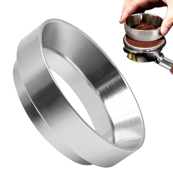 58mm Espresso Dosing Funnel, Aluminum Coffee Dosing Ring with Magnetic Replacement for Espresso Machine Portafilter 58mm Espresso Dosing Funnel