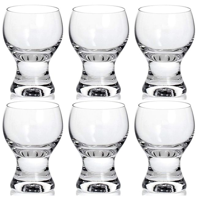 Bohemian Glass Gina Cold Sake Shot Glasses Set of 6