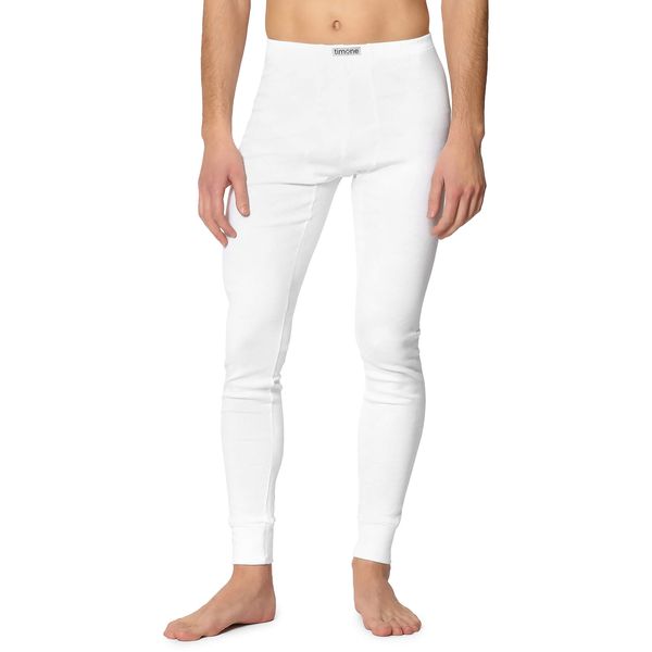Timone Herren Lange Unterhose TI30-127 (Weiß, M)