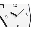 White Middle Finger Minimalist Silent Wall Clock (11.25" X 7.5")