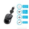Targus Compact Blue Compact and Portable Trace Mouse with adjustable cord, Black (AMU75EU)