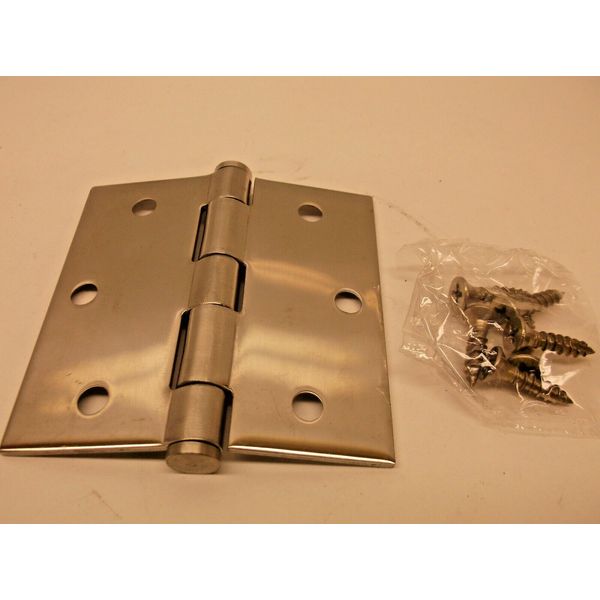 Stainless Steel Butt Hinge Full Mortise 3 x 3 In (B74)