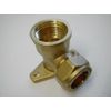 15mm Brass Compression Fitting to 1/2" BSP Female Threaded Iron Back Plate Elbow