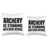 Archery Set Arrows Archer Bows Throw Pillow, 16x16, Multicolor