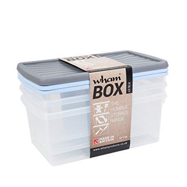 Indispensable Wham 3 Pack 9 Litre Box And Lid [E97017] (Neoteric Design)