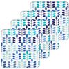 Kitchen Craft Blue Leaf Cork Backed Drinks Coasters, Set of 4, Multi-Colour