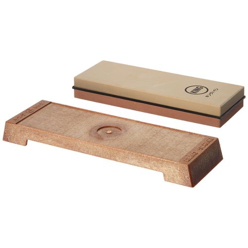 KING KW65 1000/6000 Grit Combination Whetstone with Plastic Base