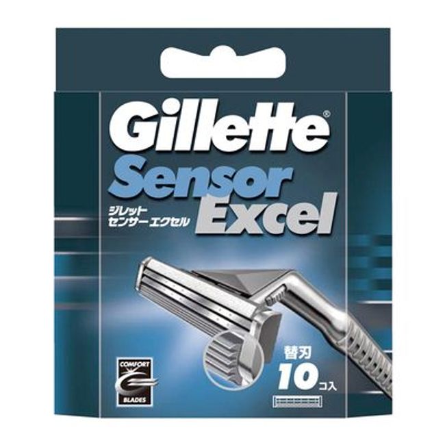 Gillette Sensor Excel Replacement Blade [10 Replacement Blades] (P&amp;G Japan) [MEN&#39;S] [Shaving]