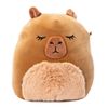 Squishmallows 7.5"" Lijjian The Capybara, Medium, Brown