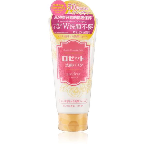 Rosette Cleansing Pasta Age Clear Makeup Also Washable Cleansing Foam 150g