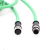 HangTon M12 Cable Extension, 4 Pin D Code to 4 Pin D-Coded CAT5e for Network Profinet Ethernet Camera Sensor Industrial Automation Vision Image Shielded Flexible 15M