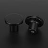 LONTAN 4 Pack Black Knobs Black Drawer Knobs Kitchen Cupboard Knobs Black Cabinet Knobs Aluminum Alloy Cupboard Knobs Round Wardrobe Door Knob Small Door Knobs,LS7069BK