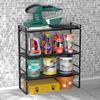 Large Expandable Cabinet Storage Shelf, Adjustable Height Steel Metal Kitchen Co
