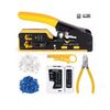 Ethernet Crimp Tool Kit - Cat5/Cat6/Cat7 Network Crimper with Cable Tester, Mini