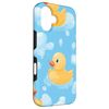 iPhone 16 Cute Rubber Ducks Floating on Blue Water Case