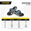 Cressi Portofino Flip Flop - Black/LightBlue, 8