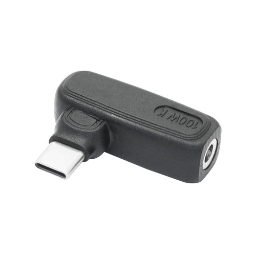 100W DC 4.0mm x 1.7mm to USB Type C Connector Adapter, 90 Degree DC 4017 Female to USB C Male Plug Power Charging Adapter, Built-in PD Intelligent Chip, for Phones, Laptops USB Type C Port Devices