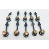 10-Pack Power Adapter Jack Socket 5.5mm/ 2.5mm Threaded Female Panel Mount w/Cap