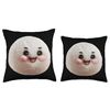 Happy Mochi Realistic Throw Pillow