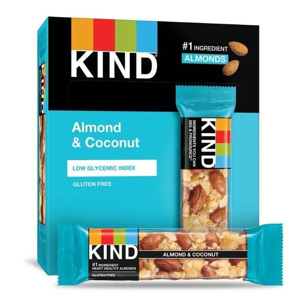 Gluten Free Ready to Eat Almond & Coconut Snack Bars, Value Pack, 1.4 oz