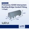 SIGMA ENGINEERED SOLUTIONS ProConnex 42400 Intersystem Bonding Bridge Conduit Fitting, 1-Pack (Gray)