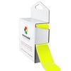 ChromaLabel 1 x 1.50 Inch Permanent Color Code Rectangle Labels, 250 Labels per Dispenser Box, Fluorescent Yellow