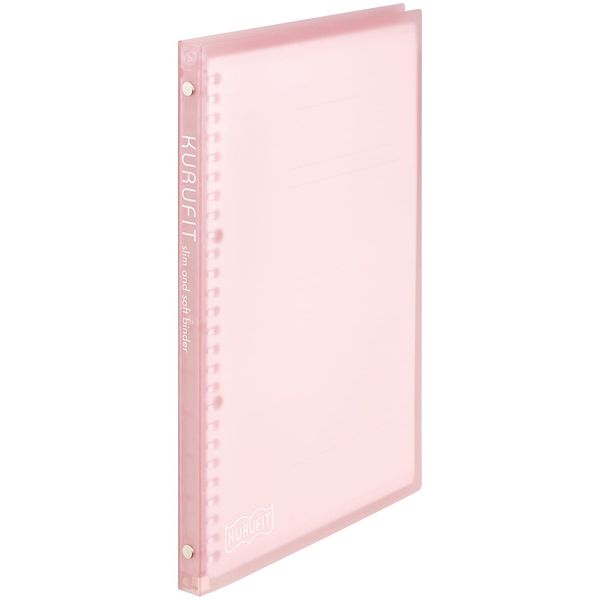 Maruman F020-38 Kurufit Loose Leaf Binder, B5, 26 Holes, Light Pink