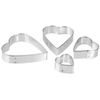 Zenker Cookie-Mould Heart 1.47in, Tin, Silver, 1.47"