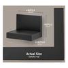 Command Display Ledges, Slate, 2-Ledges, 8-Medium Foam Strips, Decorate Damage-Free