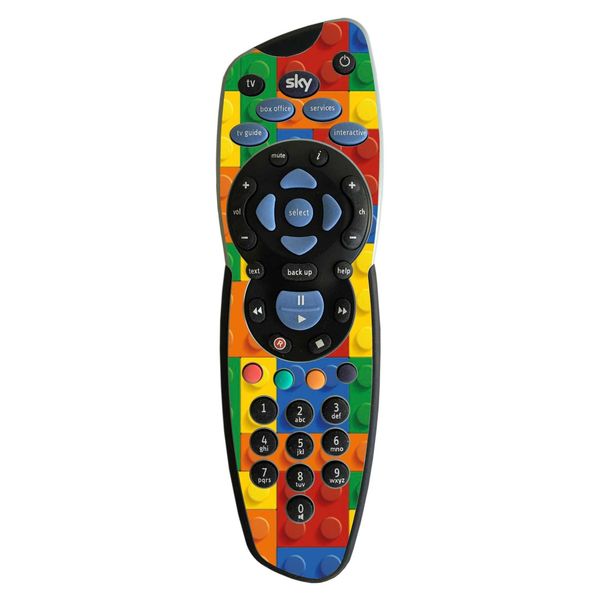 stika.co Kids Construction Blocks Design Vinyl Skin Sticker for TV Remote Controller