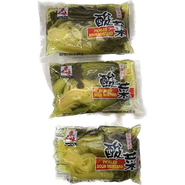 8oz Asian Taste Sour Mustard (Pickled Vegetable), Pack of 3