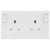 BG 822DPOB Moulded Round Edge | White | 13A DP Double Socket + Outboard Rockers