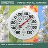 Springfield Indoor Outdoor Big Bold Thermometer, 8.5 Inch, White