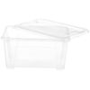 Ikea SAMLA Small Storage Box, Transparent, 5 Litres, 28x19x14 Centimetres, Plastic